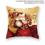 HULIANFU Santa pillowcase Happy New Year 2023 Xmas Gifts  Christmas Decor For Home Merry Christmas Ornament Navidad Natal Xmas Gifts