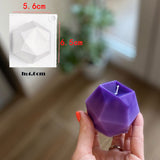 HULIANFU Scented Candle Mold DIY Wool shape Candle Silicone Casting Mold Handmade Candle Soap Making Wax Mold Handcraft Home Decoration