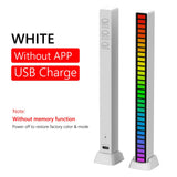 HULIANFU RGB Sound control LED light app control pickup voice activated rhythm lights color ambient LED light bar of music Ambient Light