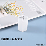 HULIANFU Rhombus Columnar Candle Mould Silicone Mold DIY Scented Candle Soap Craft Gift Making Resin Casting Wax Homemade Decoration