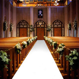 HULIANFU Romantic White Wedding Carpet Aisle Runner Floor Decor Festival Party Celebration Wedding Carpet Indoor Outdoor Anti-slip Rugs