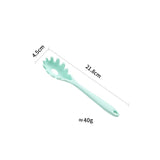 HULIANFU Silicone Pasta Noodle Spoon Pasta Scoop Colander Noodle Spaghetti Ladle Slot Spoon Heat-Resistant Tableware Kitchen Gadget