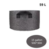 HULIANFU Planting Bag Black/Grey Potato Fabric Vegetable Seedling  growing pot garden tools 1-15 Gallon Eco-Friendly Grow bag