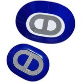 HULIANFU Runway Style Bone China Snack Plate Ceramic European Style Western Condiment Dish Tableware Set Oval Shaped Rallye Plates