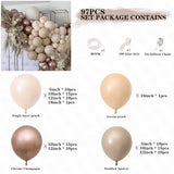 HULIANFU Wedding Balloon Kit Balloons Arch Decoration Birthday Baby Shower Party Birthday Wedding Balloon Decoration Balloons Sets Arch