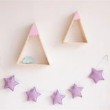 HULIANFU Nordic Style Stars Garland Children  Room Wall Decorations Nursery Star String Kids Room Tent Decor DIY Photography Props