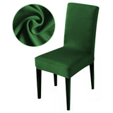 HULIANFU Solid color stretch Chair Cover Spandex Fabric seat Chair Covers restaurant Hotel Party Banquet Slipcovers home decoration event