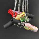 HULIANFU Reusable Hookah Mouthpiece  with Stainless Chain Strap Shisha Mouth Tips Silicon Resin Chicha Narguile Water Pipe Mouthpieces