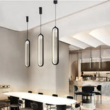HULIANFU Modern Led Pendant Lamps Gold Black for Dining Room Bedroom Bedside Table Chandelier Minimalist Decor Lighting Suspension Design