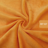 HULIANFU   Zyfmptex 1pcs Minky Fabrics For Sewing Diy Handmade Home Textile Cloth For Toys Plush Fabric Patchwork Solid Color Style 45*50cm