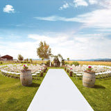 HULIANFU Romantic White Wedding Carpet Aisle Runner Floor Decor Festival Party Celebration Wedding Carpet Indoor Outdoor Anti-slip Rugs