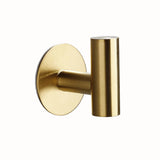 HULIANFU MR AND MS-Golden Brushed Coat Hangers Wall Mounted Hook For Home Self Adhesive Bathroom Rack 4pcs/set