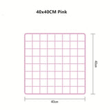 HULIANFU Nordic Home Wall Decoration Iron Grid Decor Photo Frame Postcards DIY Wall Art Display Mesh Storage Shelf Organizer Rack Holder