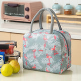 HULIANFU Portable Lunch Bag Lunch Box Thermal Insulated Canvas Tote Pouch Kids School Bento Portable Dinner Container Picnic Food Storage