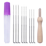 HULIANFU MIUSIE 11 PCS Needle Felting Needle Felting Kit Diy Wool Felt Needle Felting Kit Diy with Handle Wool Felt Pocked Needles