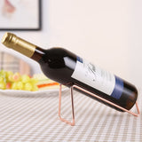 HULIANFU Wine Rack Display Bottle Beer Holder Champagne Stand Drink Shelf Stainless Steel Simple Household Bar Counter Decoration