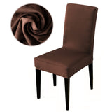 HULIANFU Solid color stretch Chair Cover Spandex Fabric seat Chair Covers restaurant Hotel Party Banquet Slipcovers home decoration event