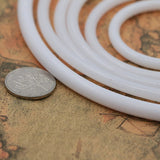 HULIANFU White Plastic Dream Catcher Ring Round Wooden Bamboo Hoop DIY Craft Tools Christmas Wedding Wreath