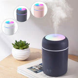 HULIANFU Portable 300ml Humidifier USB Ultrasonic Dazzle Cup Aroma Diffuser Cool Mist Maker Air Humidifier Purifier with Romantic Light
