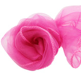 HULIANFU Organza Chair Sashes Bow Chair Covers Organza Fabric DIY Knot Chair Tie for Party Events Wedding Decoration 18cmx275cm