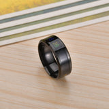 HULIANFU Smart Sensor Temperature Ring Modern Real-time Intelligent Temperature Test Finger Rings Thermometer Women Men Jewelry Gifts