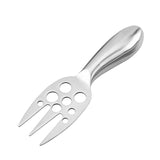HULIANFU Kitchen Gadgets Retro Style Baking Tools Multi Functional Purpose Stainless Steel Smiley Cheese Cutlery 1Pc Silver Knife