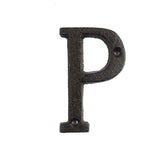 HULIANFU Metal Letters Numbers Cast Iron Decoration House Sign Doorplate DIY Cafe Wall CLH@8