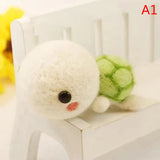 HULIANFU Non-Finished Felt Kit Cute Animal Collection Panda Squirrel Cat Penguin Doll Wool Felt Poked Kitting DIY Felting Materials