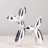 HULIANFU Nordic Resin Dog Crafts electroplating balloon dog sculpture home decorations modern living room desktop animal decor Ornament