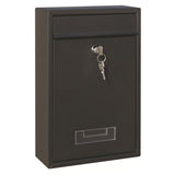 HULIANFU Mailbox Outdoor Wall Mount Security Locking Mailbox Letter Box for Home Garden Decoration Letter Newspaper Magazine Post Box