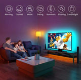 HULIANFU Smart LED Strip Lights 16.4ft WiFi LED Lights Work With Alexa Google Assistan For Home Kitchen TV Party Decorative Led Lamp