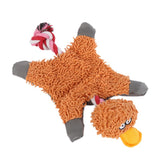 HULIANFU Pet Dog Plush Toy Squeaker Chew Animal Toy Octopus Skin Shell Bite Resistant Plush Toy Funny Durability Molar Toy Pets Supplies
