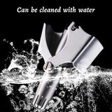HULIANFU Men  Nose Hair Trimmer Stainless Steel Manual Trimmer Suitable for Nose Hair Razor Washable Portable Nose Hair Trimmer