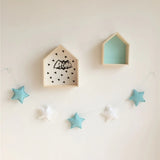 HULIANFU Nordic Style Stars Garland Children  Room Wall Decorations Nursery Star String Kids Room Tent Decor DIY Photography Props