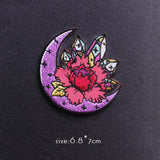 HULIANFU Van Gogh Patch Iron On Patches For Clothing Thermoadhesive Patches On Clothes Japan Anime/Fusible Patch Embroidery Sticker Badge