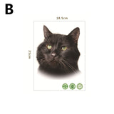HULIANFU Toilet Stickers 3D Cat Vivid Wall Sticker  Fashion Lovely Animal Pvc Waterproof Decal For Bathroom Toilet Kicthen Decorative