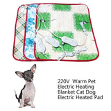 HULIANFU NEW Pet Dog Cat Waterproof Electric Heating Pad Body Winter Warmer Mat Bed Blanket Animals Bed Heater Accessories