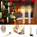 HULIANFU LED Candles Light Flameless Remote cвечи Velas شموع for Home Dinner Party Christmas Tree Candle Decoration Lamp Light New Years