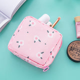 HULIANFU Waterproof Tampon Storage Bag Cute Sanitary Pad Pouches Portable Makeup Lipstick Key Earphone Data Cables Organizer Home Storage