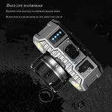 HULIANFU LED Headlamp Strong Light Super Bright Head-Mounted Flashlight Outdoor Household Long-Range Rechargeable Night Fishing Headlight