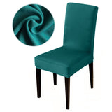 HULIANFU Solid color stretch Chair Cover Spandex Fabric seat Chair Covers restaurant Hotel Party Banquet Slipcovers home decoration event