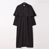 Clergy Men Cassock Priest Costume Bishop Roman Catholic Church Soutane Pope Pastor Father Mass Missionary Robes Outfit