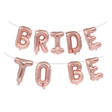 HULIANFU Rose Gold Spiral Streamers Bride To Be Letter Foil Balloon Bachelorette Party Decoration Hen Party Wedding Bridal Shower Supplie