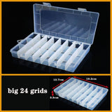 HULIANFU Plastic box Container Screw Holder Case Practical Compartment Jewelry Earring Display case plastic Organizer beads storage boxes