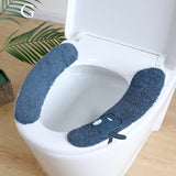 HULIANFU Universal Toilet Seat Stickers With Handles Cartoon Toilet Cushion Pad Washable Household Bathroom Lid Cover Pad Cushion Mat