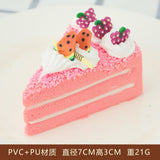 HULIANFU Simulation Fruit Cake Bread Model Food Photo Props Artificial Slicing Cake Fake Ice Cream Cake Funny Gift Cake Shop Display Dec