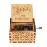 HULIANFU  Wooden Hand Crank Music Box Magic School Game Jurassic Park Godfather Children  Holiday Gift Christmas New Year Gift