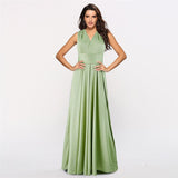 Sexy Long Dress Bridesmaid Formal Multi Way Wrap Convertible Infinity Maxi Dress Navy Blue Hollow Out Party Bandage Vestidos
