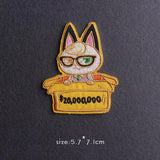 HULIANFU Van Gogh Patch Iron On Patches For Clothing Thermoadhesive Patches On Clothes Japan Anime/Fusible Patch Embroidery Sticker Badge