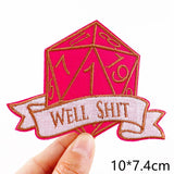 HULIANFU Van Gogh Embroidered Patches on Clothes DIY Cartoon Wave Applique Clothing Thermoadhesive Patches for Clothing DIY